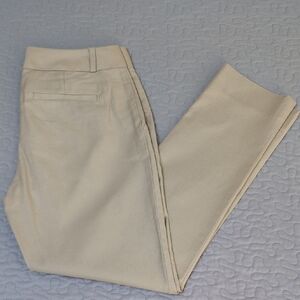 Banana Republic Women's Cream Cropped Pants